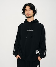 エムエルビー 刺繍ロゴスウェットパーカー