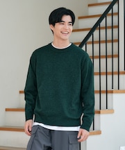 バックナンバー ポリナイロンニットクルーネックセーター