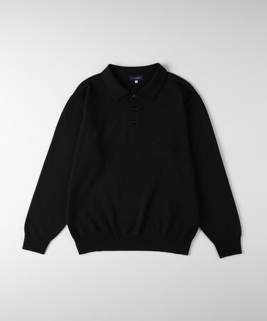 バックナンバー ポリナイロンニットポロ襟セーター