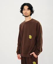 エムエルビー 刺繍ロゴスウェットプルオーバー