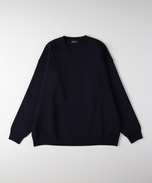 バックナンバー ウォッシャブルニットメランジクルーネックセーター