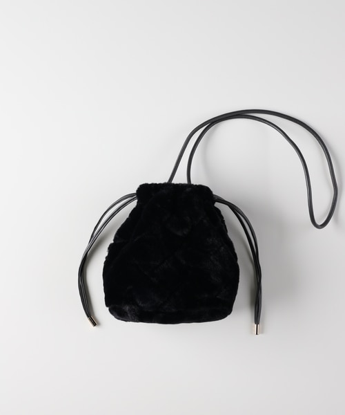 《専用》 巾着バッグ ハニーサックルローズ フェイクファー巾着バッグ｜ライトオンの通販