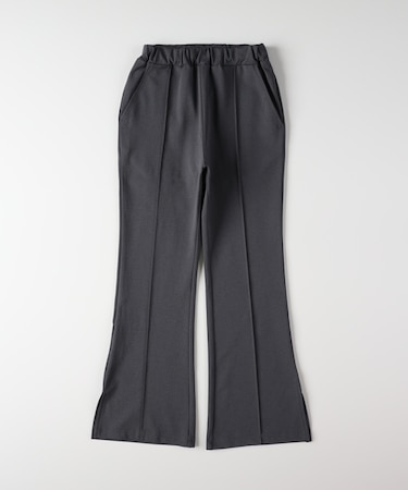 ヴィヴィアンブルー ストレッチサイドスリットフレアパンツ