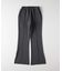 ヴィヴィアンブルー ストレッチサイドスリットフレアパンツ
