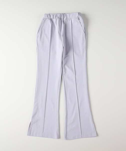 ヴィヴィアンブルー ストレッチサイドスリットフレアパンツ