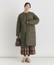 ハニーサックルローズ キルティングロングコート
