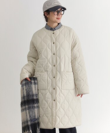 ハニーサックルローズ キルティングロングコート