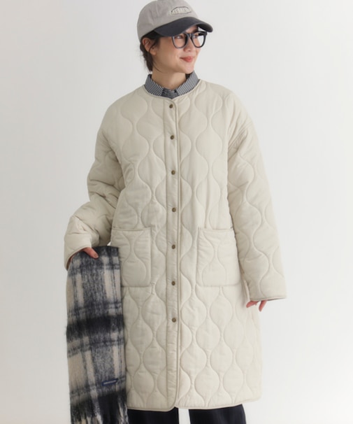 ハニーサックルローズ キルティングロングコート
