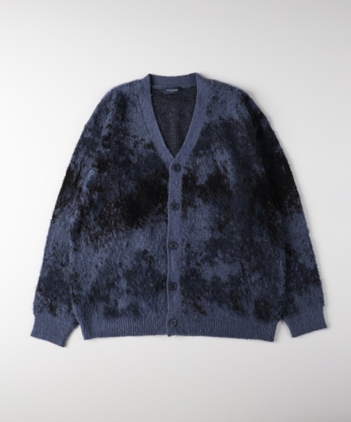 バックナンバー シャギーニットグラデーションカーディガン