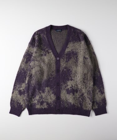 バックナンバー シャギーニットグラデーションカーディガン