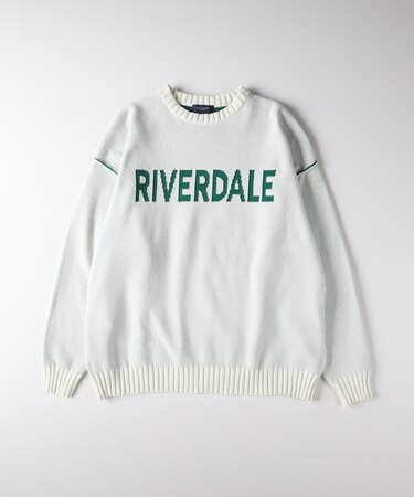 バックナンバー モールニットロゴクルーネックセーター