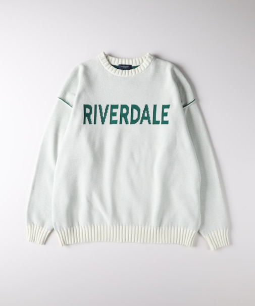 バックナンバー モールニットロゴクルーネックセーター