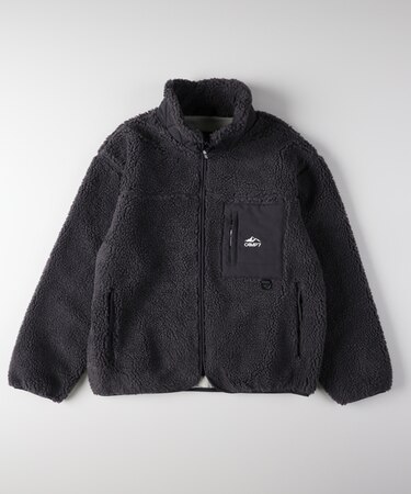 キャンプ7 ボアフルジップスタンドネックブルゾン