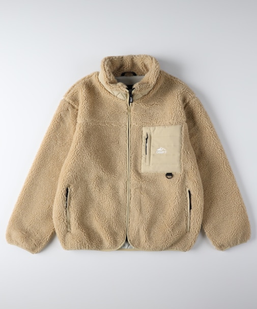 キャンプ7 ボアフルジップスタンドネックブルゾン