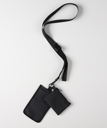 ライトオンベーシック ２連ネックウォレットショルダーポーチ