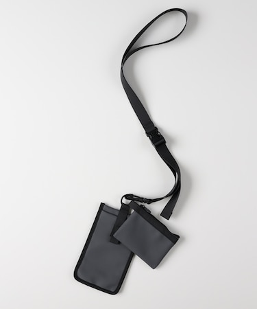 ライトオンベーシック 2連ネックウォレットショルダーポーチ
