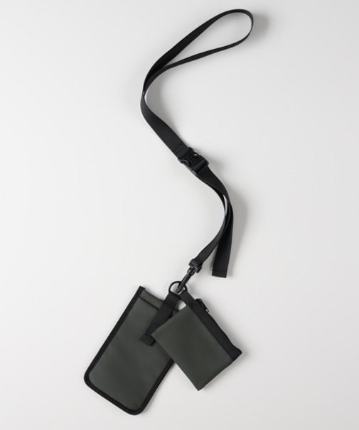 ライトオンベーシック ２連ネックウォレットショルダーポーチ