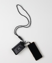 ライトオンベーシック ネックストラップ付ミニウォレット