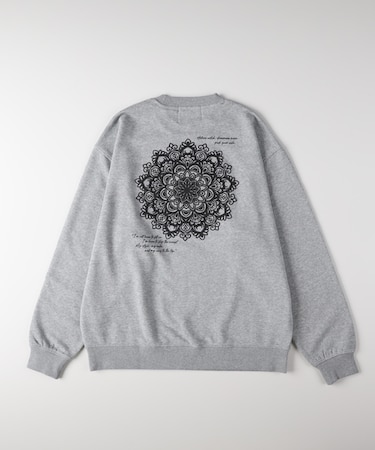 リファービッシュ バックプリントスウェットプルオーバー