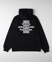 リファービッシュ スクリーンプリントプルオーバーパーカー