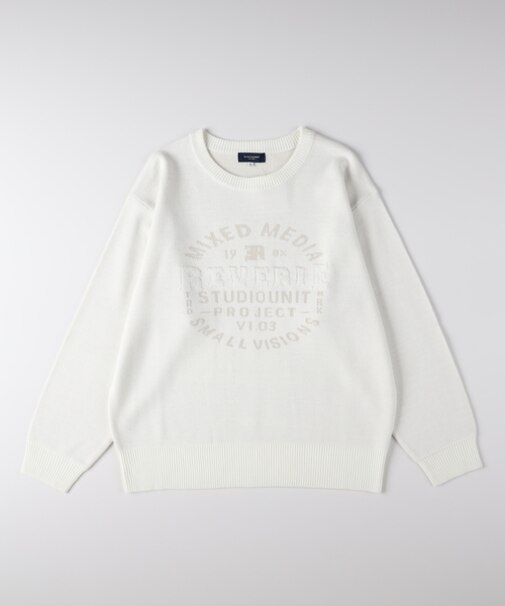 バックナンバー アクリルサークルロゴクルーネックセーター