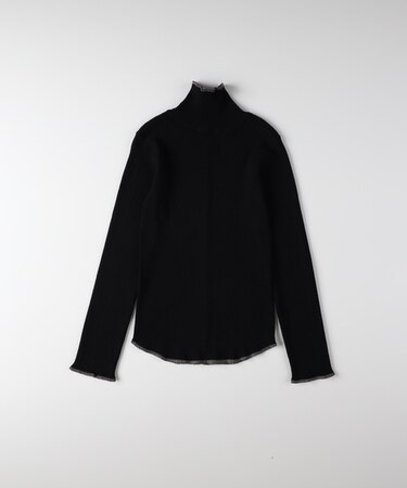 ハニーサックルローズ 配色ハイネックセーター