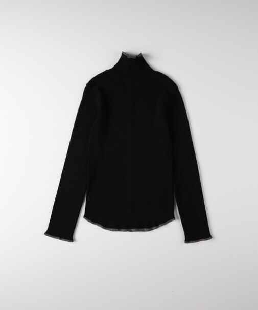 ハニーサックルローズ 配色ハイネックセーター