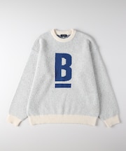 バックナンバー ダブルジャガードロゴクルーネックセーター