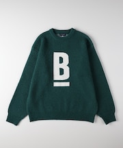 バックナンバー ダブルジャガードロゴクルーネックセーター