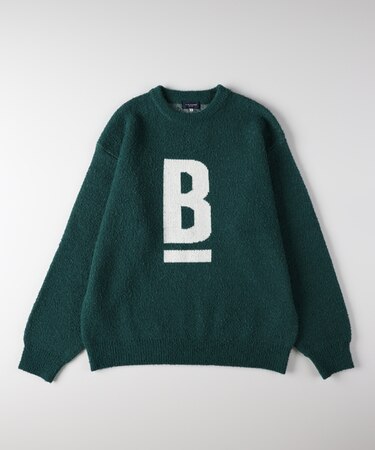 バックナンバー ダブルジャガードロゴクルーネックセーター