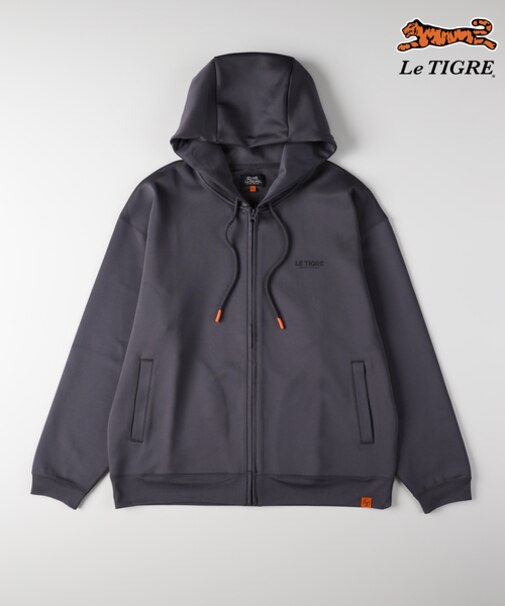 ルティグレ ダンボールロゴフルジップパーカー