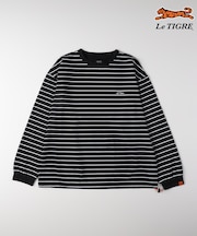 ルティグレ ボーダーワンポイントロゴ長袖Ｔシャツ