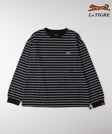 ルティグレ ボーダーワンポイントロゴ長袖Ｔシャツ