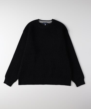 バックナンバー モールジャガードクルーネックセーター