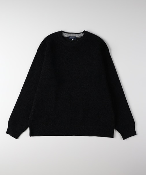 バックナンバー モールジャガードクルーネックセーター