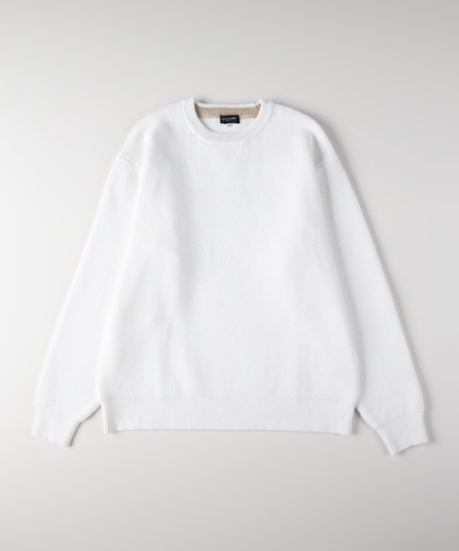 バックナンバー モールジャガードクルーネックセーター