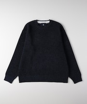 バックナンバー モールジャガードクルーネックセーター