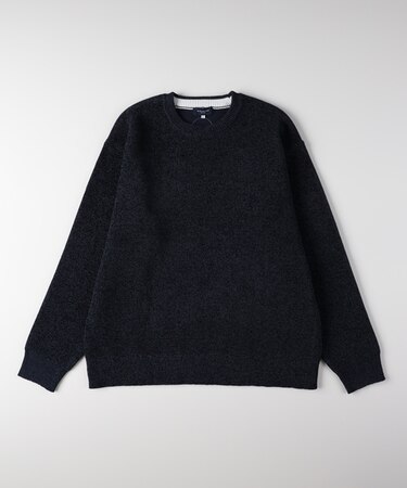 バックナンバー モールジャガードクルーネックセーター