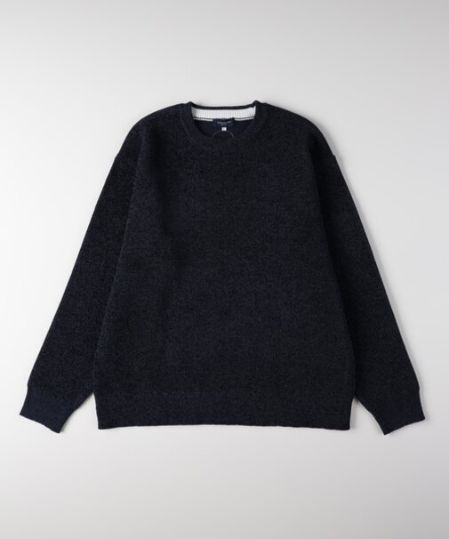 バックナンバー モールジャガードクルーネックセーター