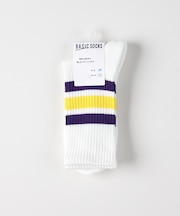 ベーシックソックス ラインリブハイクウォーターソックス