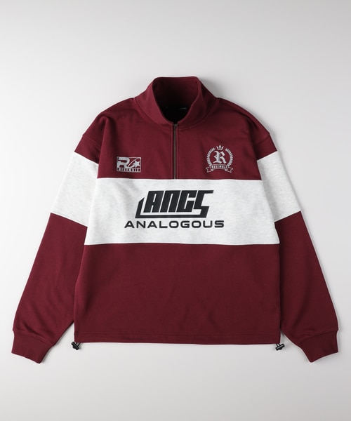 ゲームシャツロゴスウェットハーフジッププルオーバー｜ライトオンの