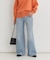 ハニーサックルローズ デニムワイドパンツ
