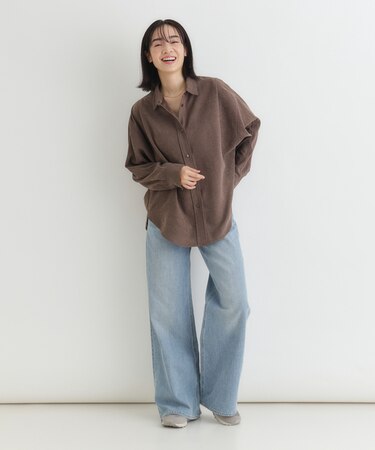 ハニーサックルローズ スエードドルマンシャツ