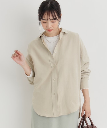 ハニーサックルローズ スエードドルマンシャツ