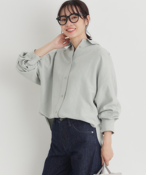 ハニーサックルローズ スエードドルマンシャツ