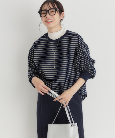 ハニーサックルローズ マルチボーダーロングTシャツ