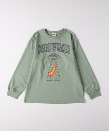 リファービッシュ ビッグシルエットフードプリント長袖Ｔシャツ