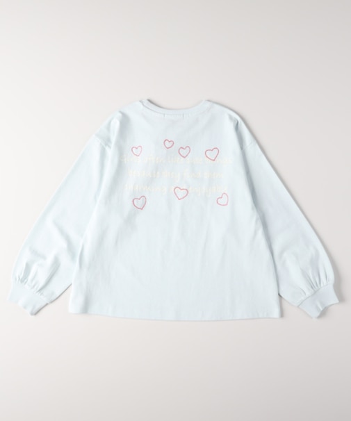 ヴィヴィアンブルー モチーフロゴプリント長袖Ｔシャツ