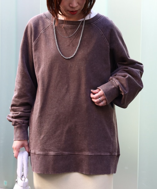 ハニーサックルローズ 袖ボリュームオーバーサイズスウェット