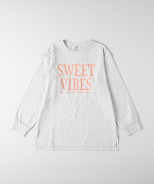 ヴィヴィアンブルー フロントロゴチュニック長袖Ｔシャツ